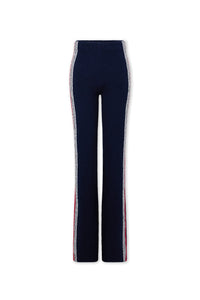 Flare trousers in terry jersey