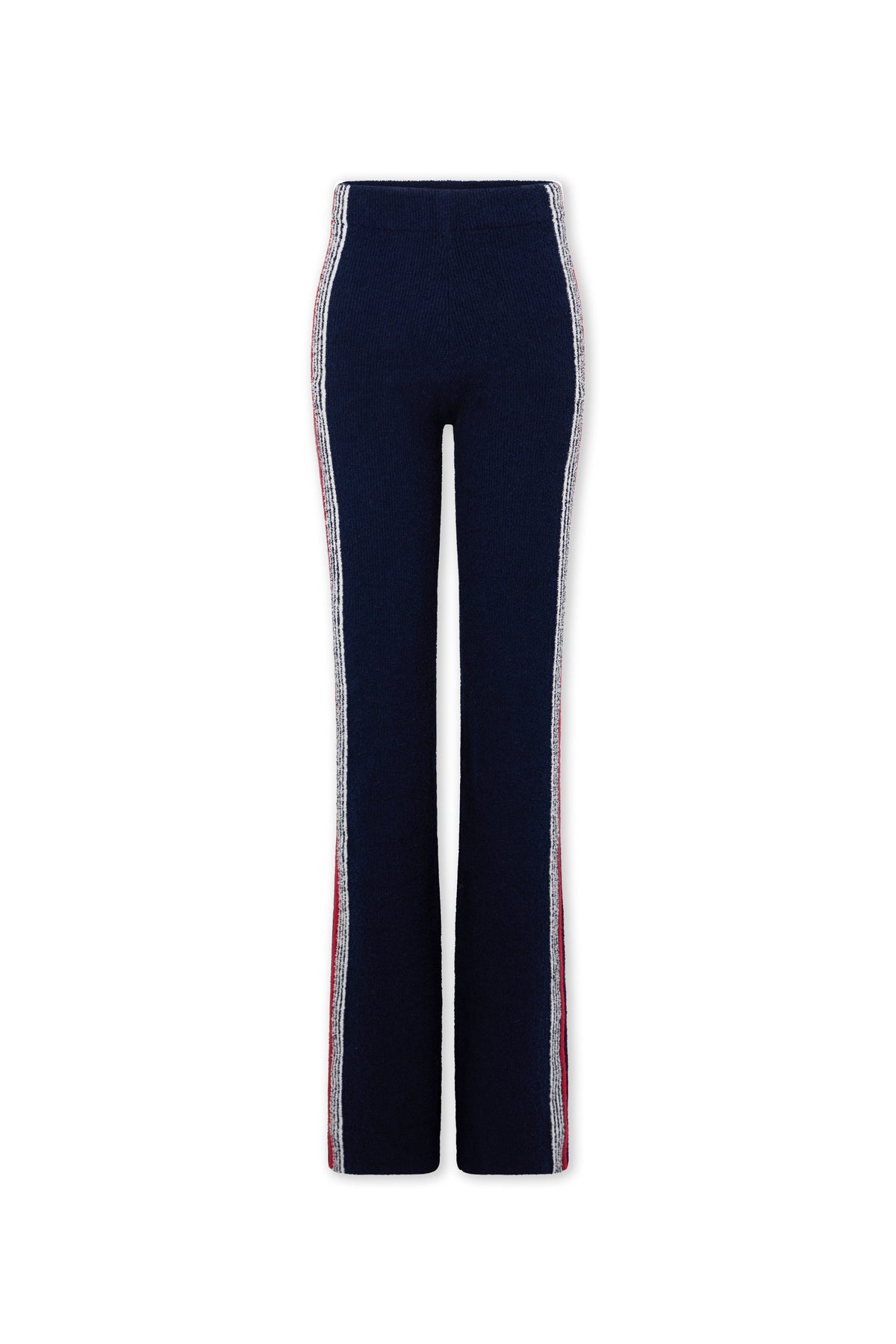 Flare trousers in terry jersey