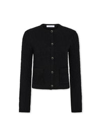 Knitted cardigan in wool