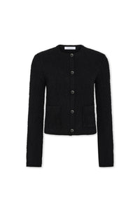 Knitted cardigan in wool