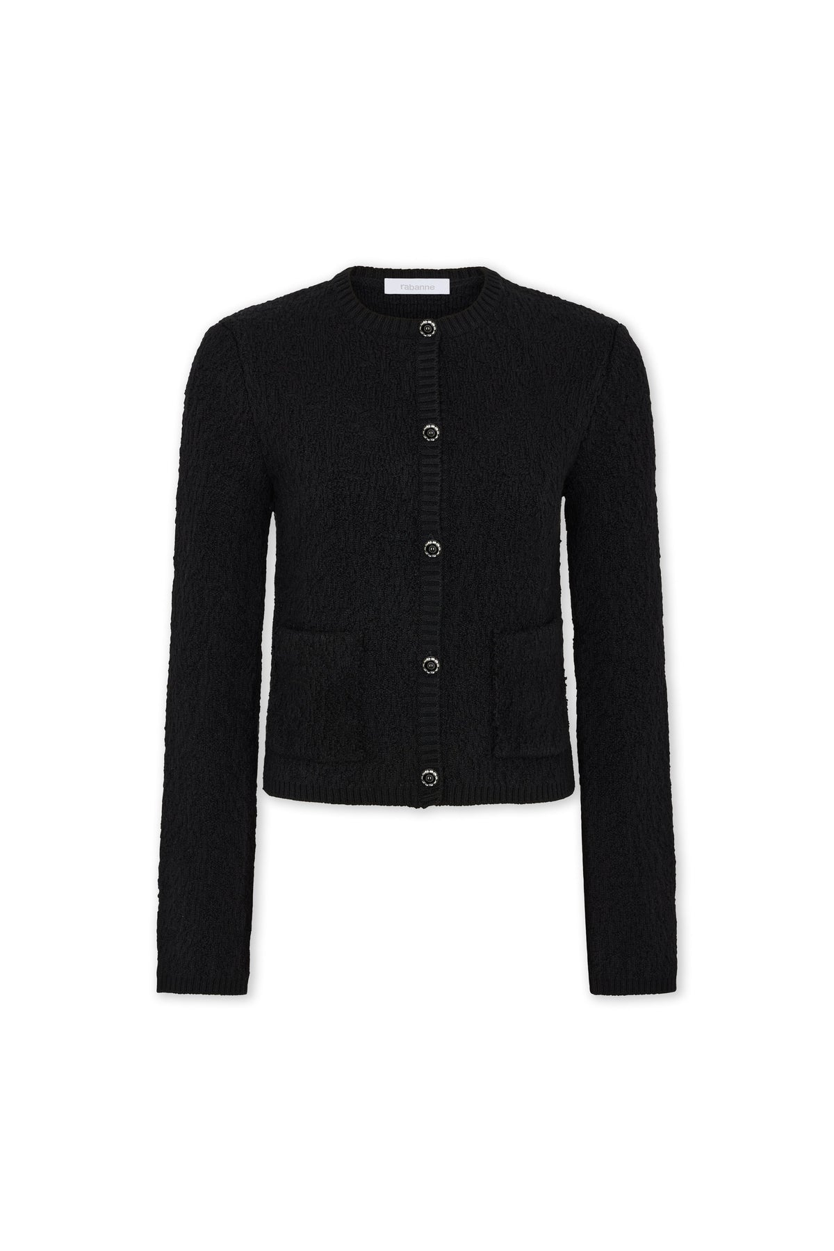 Knitted cardigan in wool