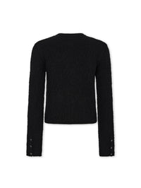 Knitted cardigan in wool
