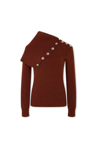 Rust sweater in wool