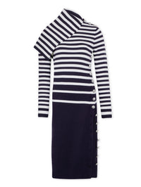 Midi dress in wool