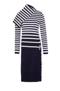Midi dress in wool