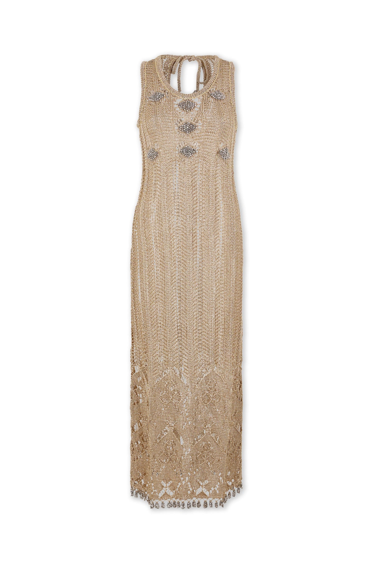 Long dress in crochet