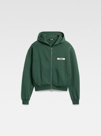 LE HOODIE ZIP GROS GRAIN
