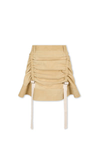 Jupe parachute en twill ocre - Ochre