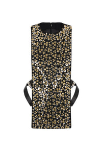 Plastron brodé en laine - Black