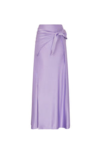 LAVENDER LONG SKIRT IN JERSEY