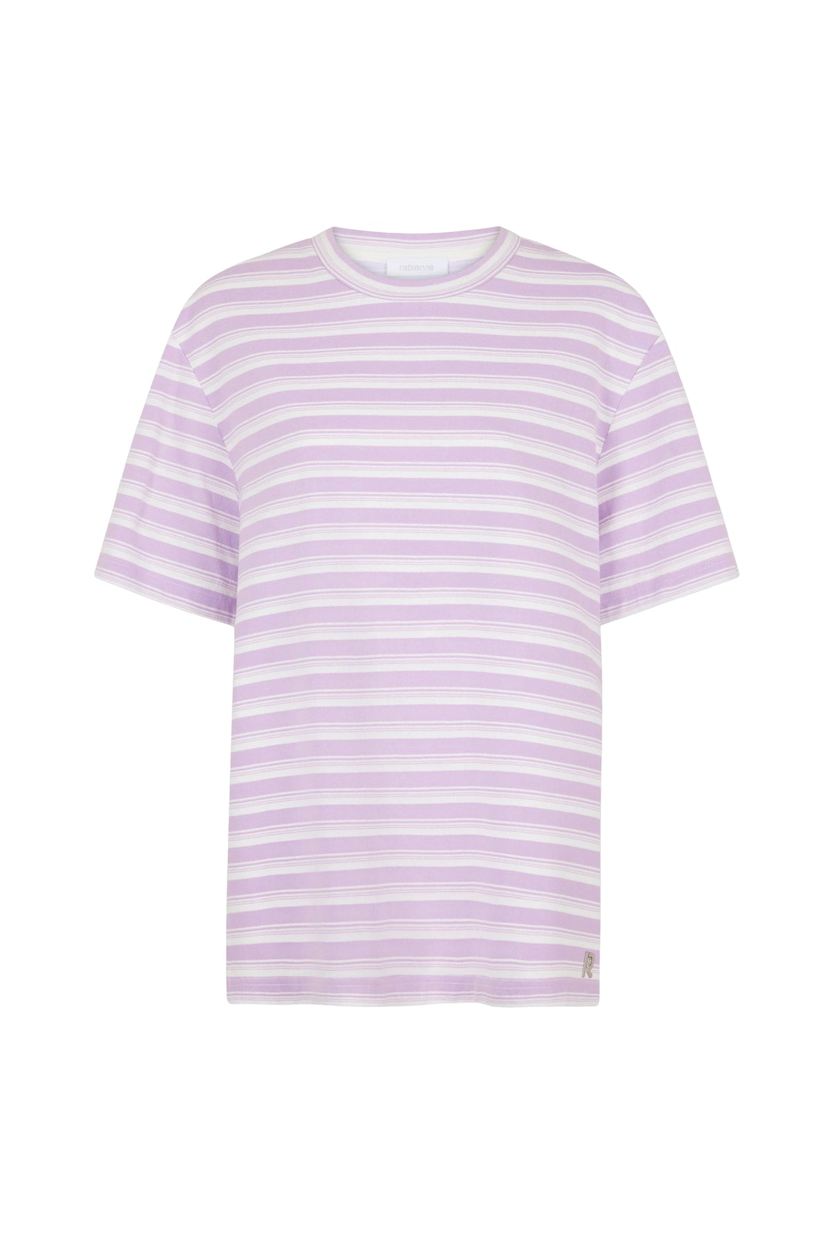 T-shirt oversize en jersey - Stripes & White & Lila