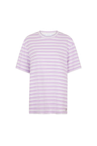PURPLE OVERSIZED TEE-SHIRT IN COTTON JERSEY