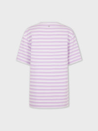 PURPLE OVERSIZED TEE-SHIRT IN COTTON JERSEY