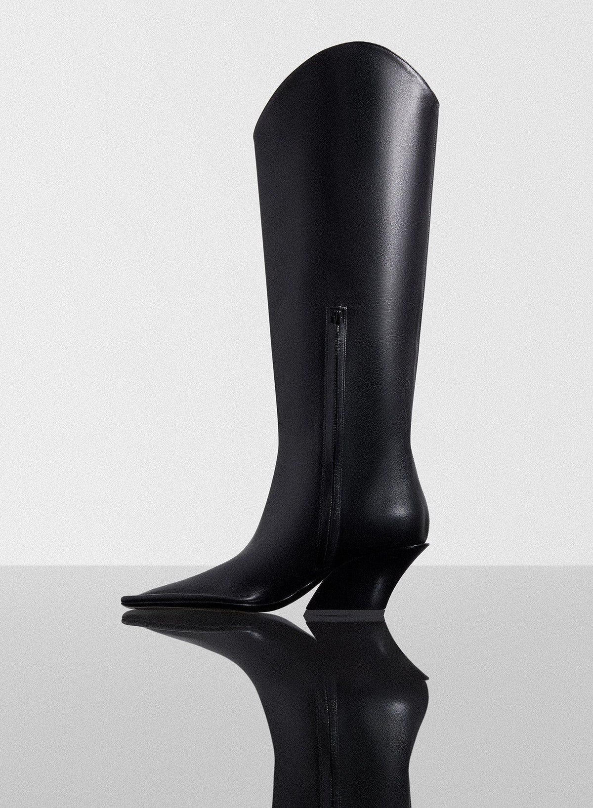 BLACK // black Santiag boots