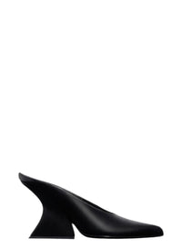 Mules à talons curved  - Black