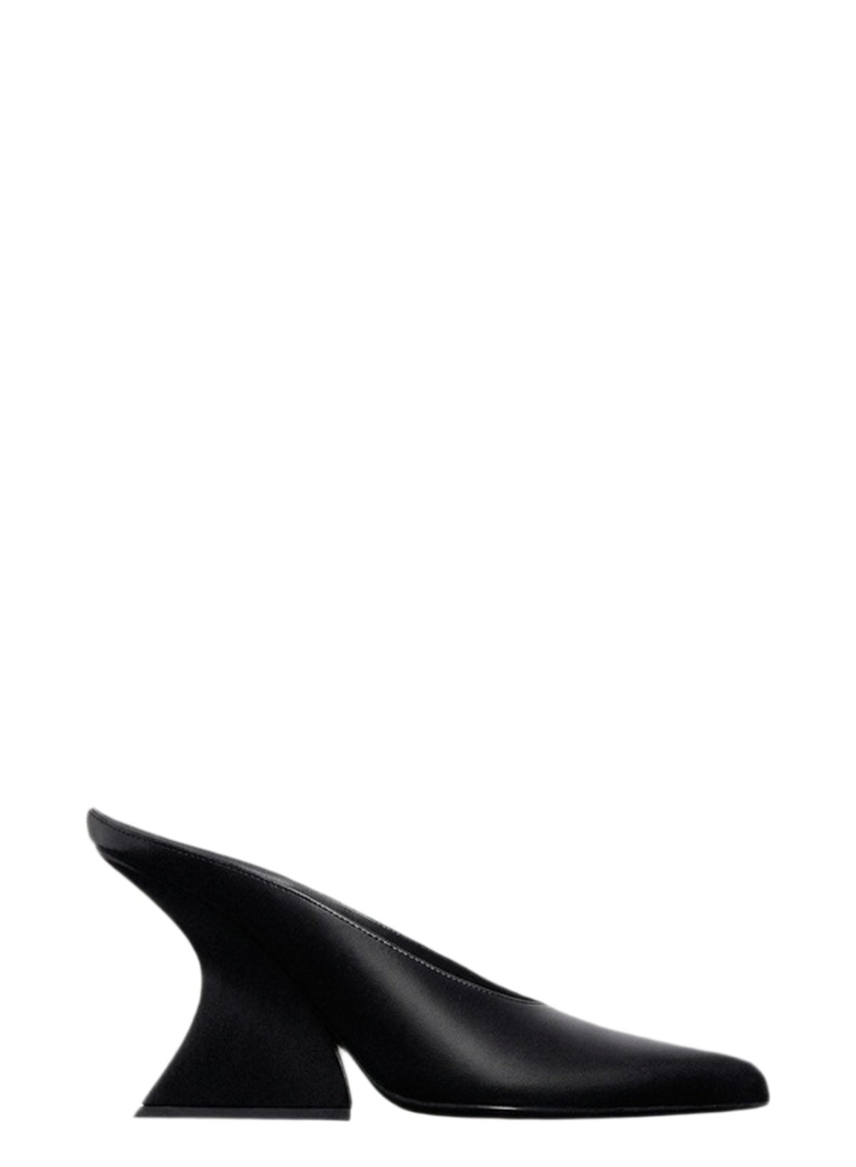 Mules à talons curved  - Black
