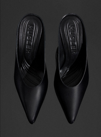 Mules à talons curved  - Black