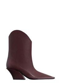 Bottes Santiag 65 en cuir - Bordeaux
