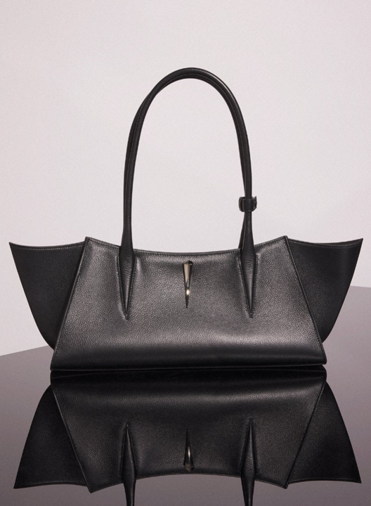 Sac Fang en cuir grainé - Black