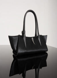 Petit sac Fang en cuir - Black