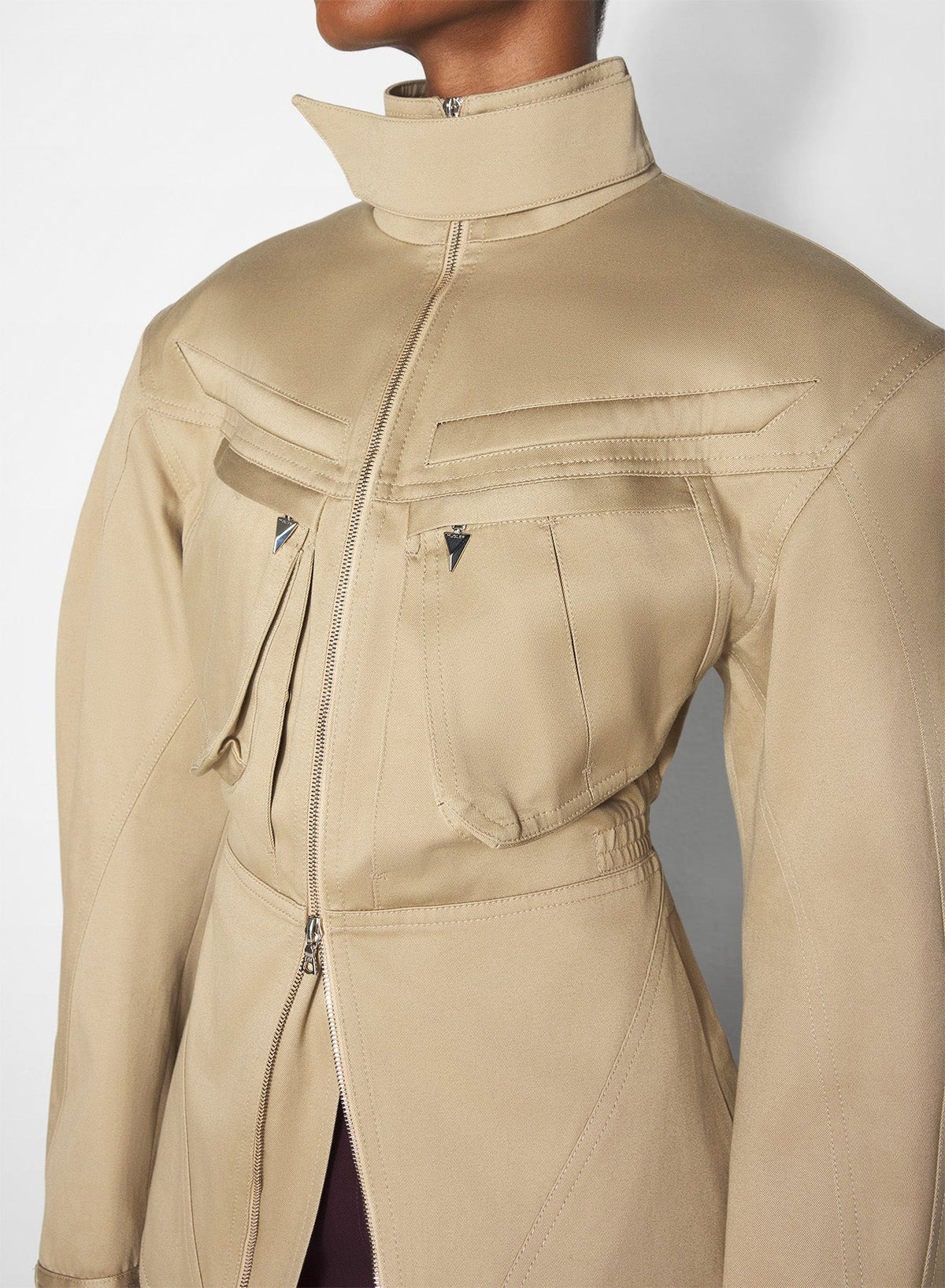 BEIGE // beige cargo jacket