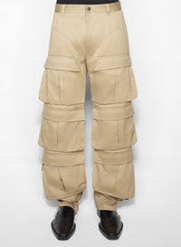 BEIGE // beige cargo pants