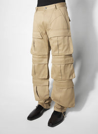 BEIGE // beige cargo pants