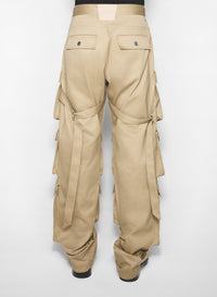 BEIGE // beige cargo pants