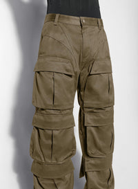 KAKI // khaki cargo pants