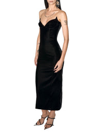 BLACK // black signature strapless velvet gown
