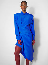 Robe-chemise asymétrique - Mediterranean Blue