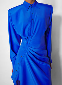 Robe-chemise asymétrique - Mediterranean Blue