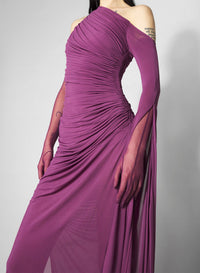 ANTIQUE PINK // pink draped infinity dress