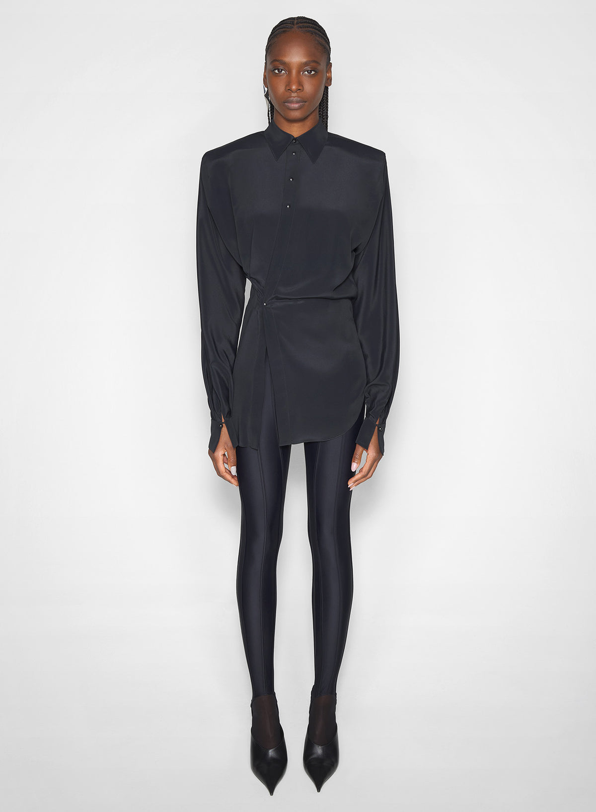 Chemise asymétrique - Black