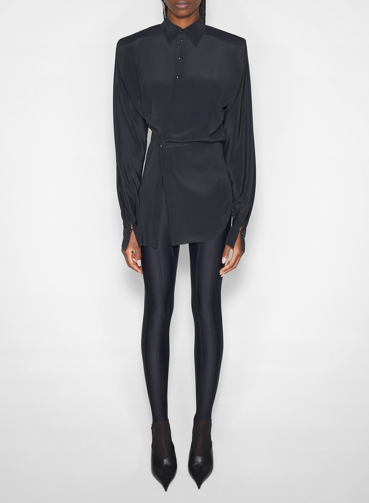 Asymmetrical shirt - Black