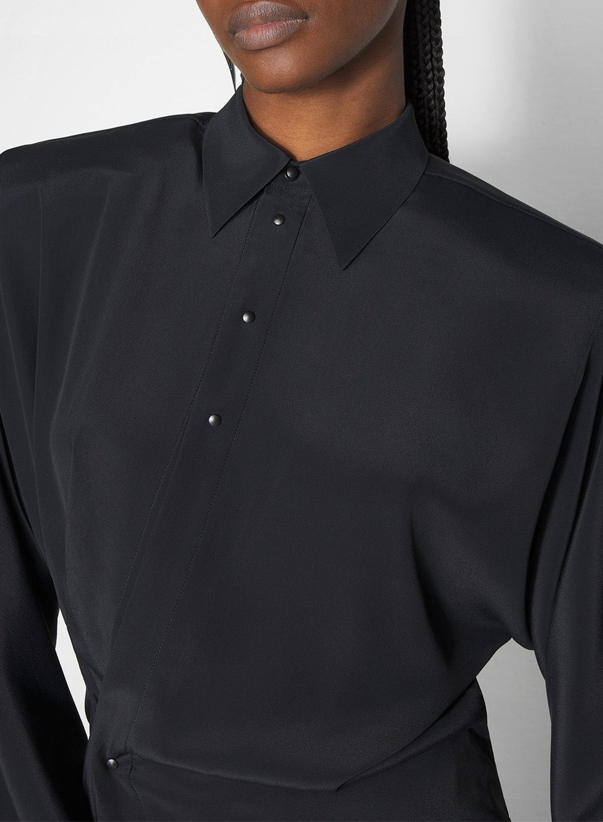 Asymmetrical shirt - Black