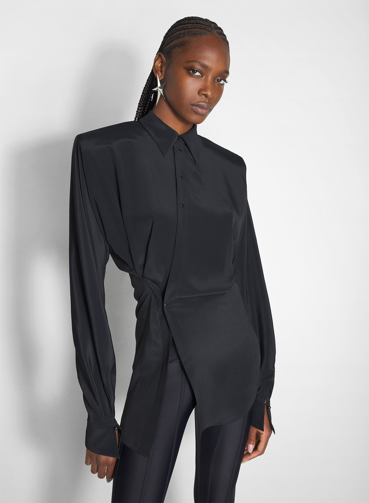 Chemise asymétrique - Black