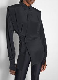 Asymmetrical shirt - Black