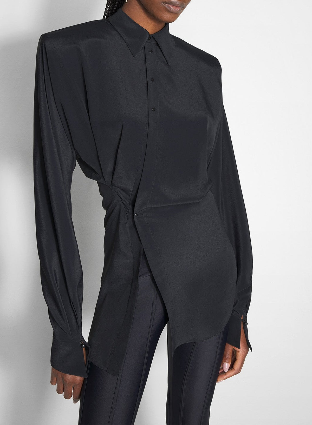 Asymmetrical shirt - Black