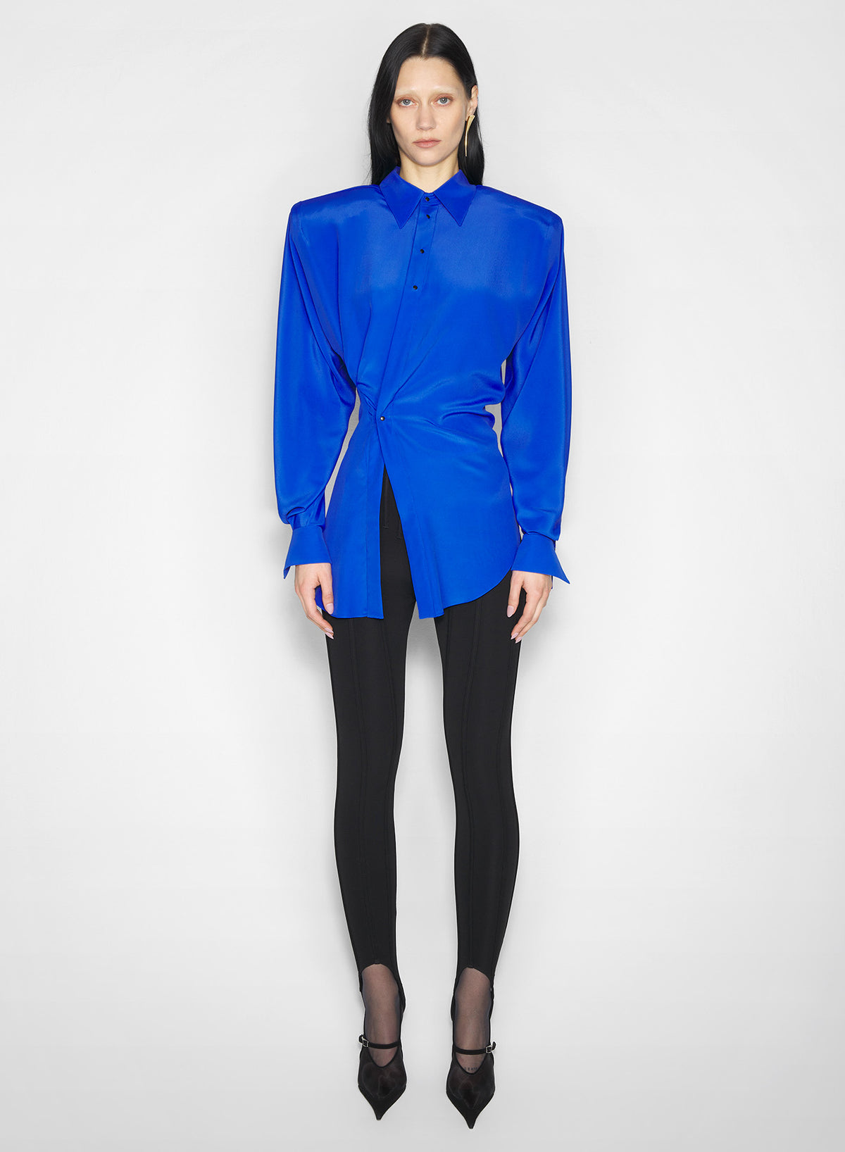 Chemise asymétrique - Mediterranean Blue