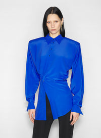 Chemise asymétrique - Mediterranean Blue