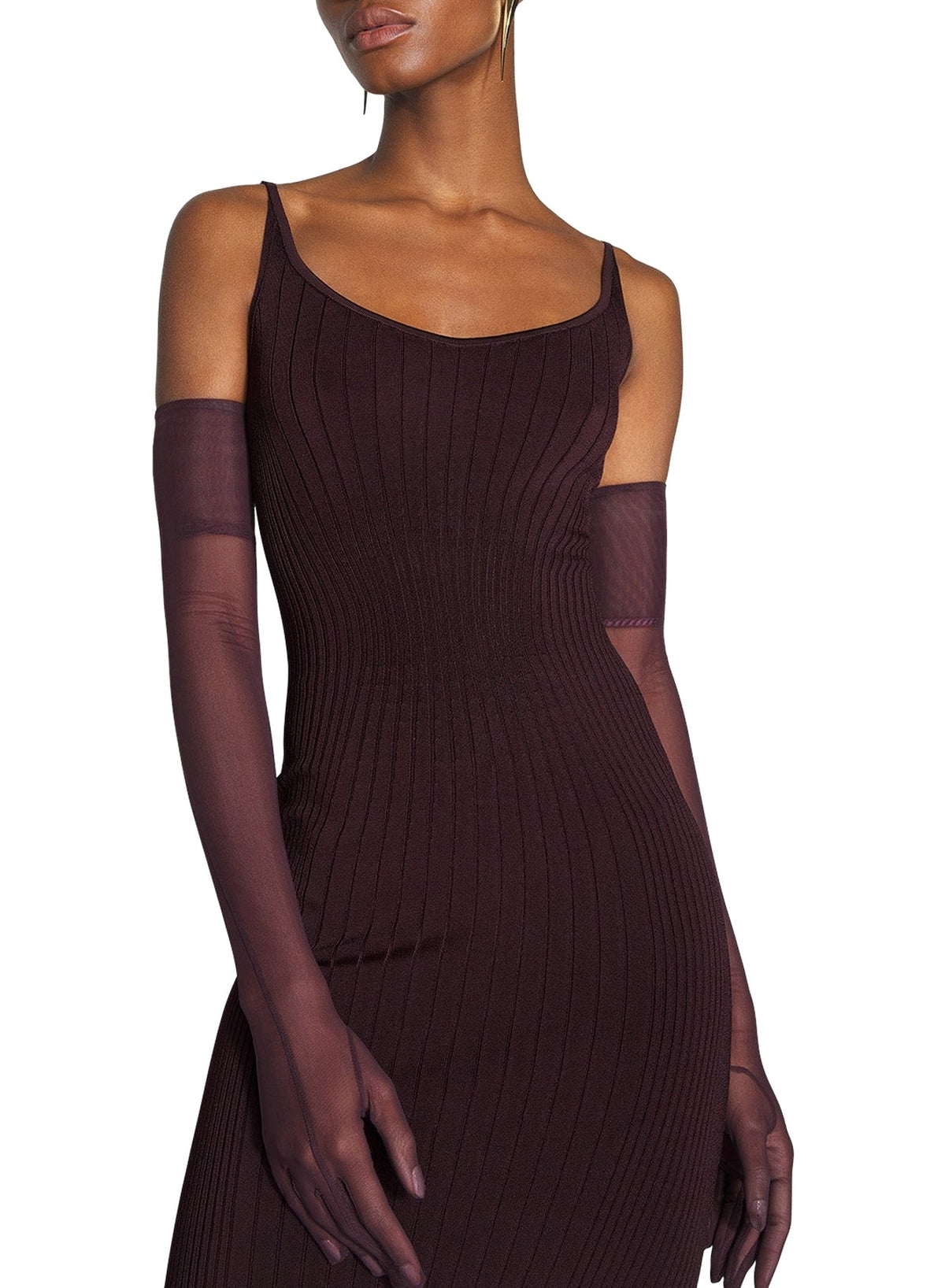 DARK BURGUNDY // burgundy sculpting knit dress