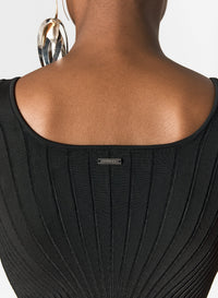 BLACK // black sculpting knit tank top