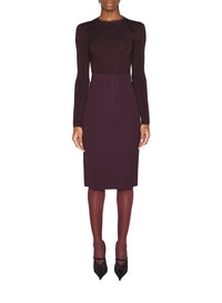 DARK BURGUNDY // burgundy sculpting knit top