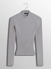 Top en maille sculptante - Grey