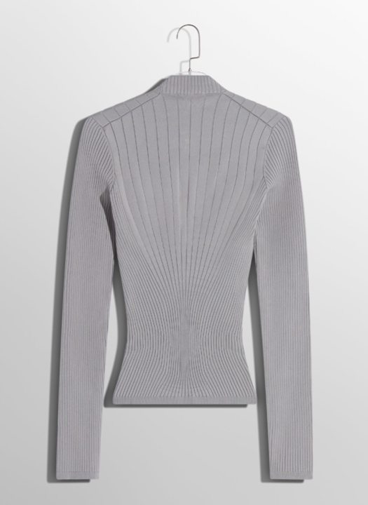 Top en maille sculptante - Grey