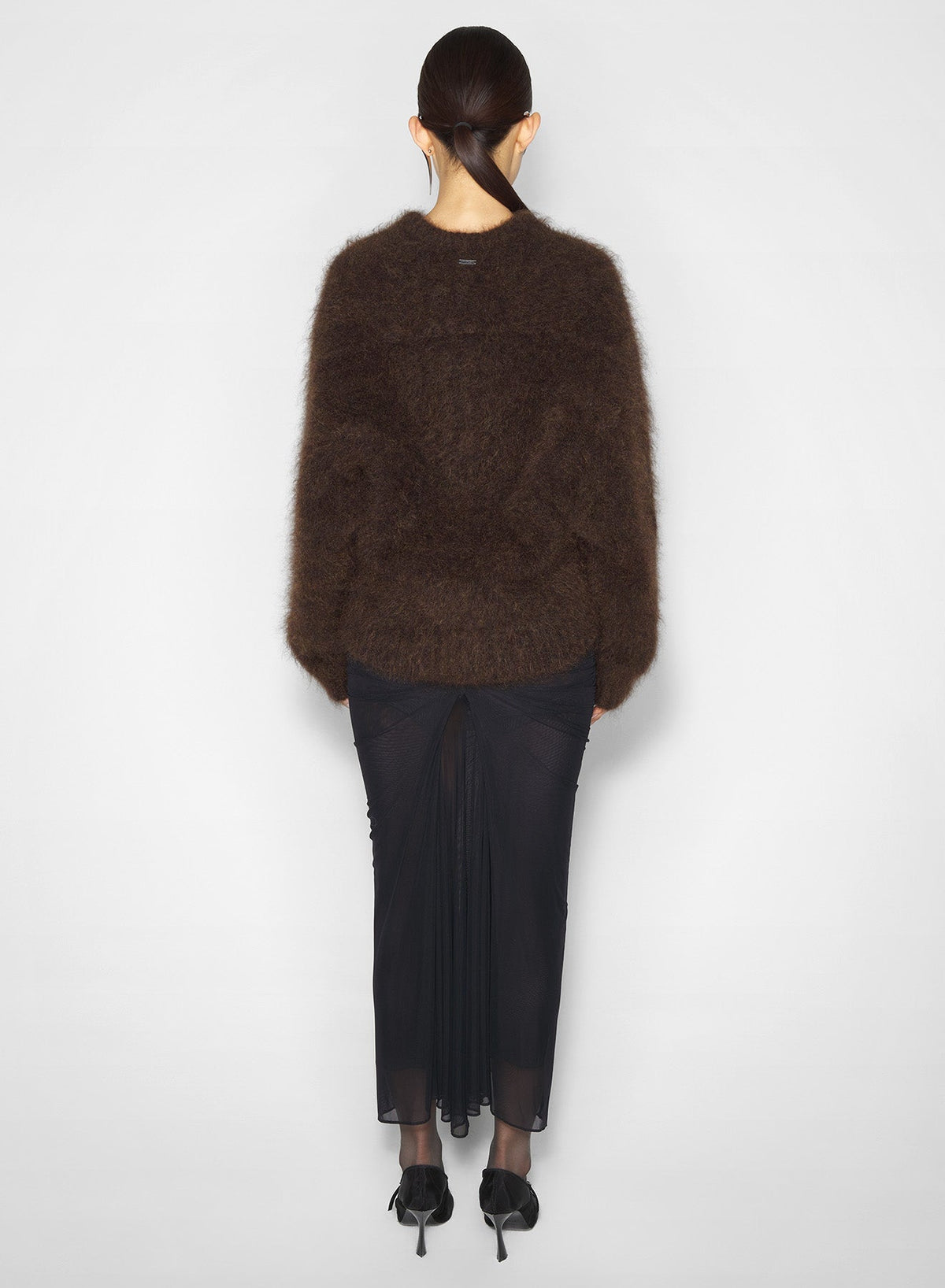 CHOCOLATE // brown mohair sweater