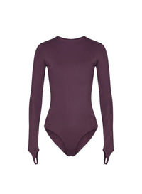 Body avec logo sur l'épaule - Dark Raisin