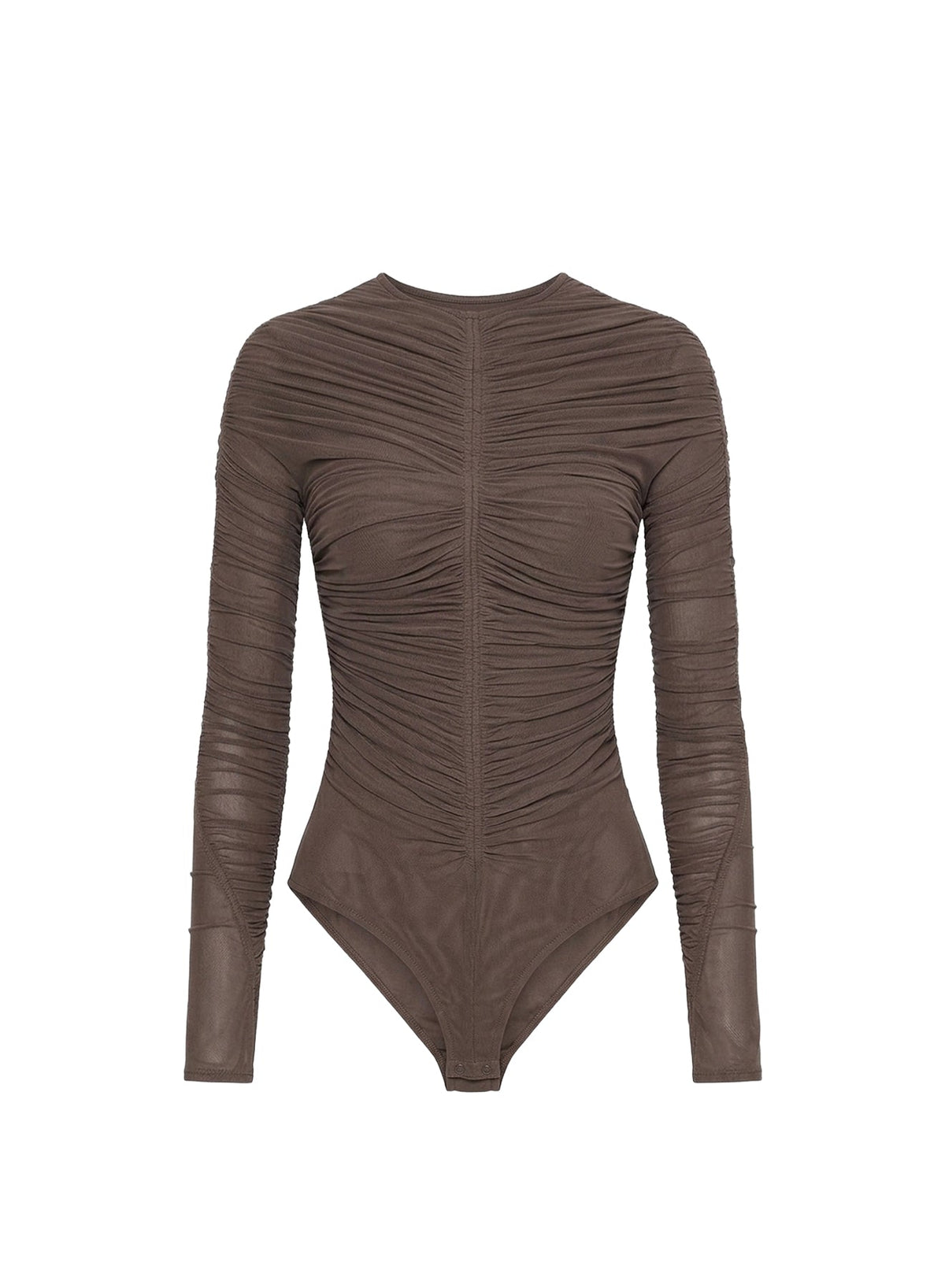 MOCHA // brown mesh bodysuit