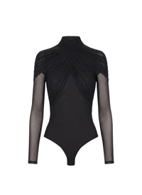 Layered bodysuit - Black